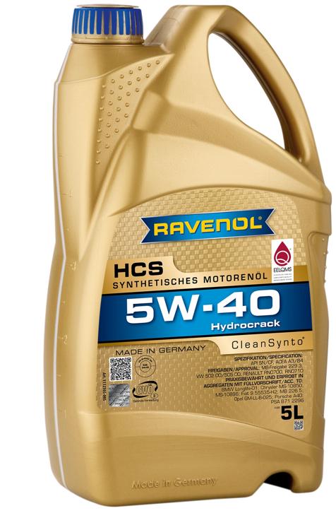 Моторное масло RAVENOL HCS 5W-40